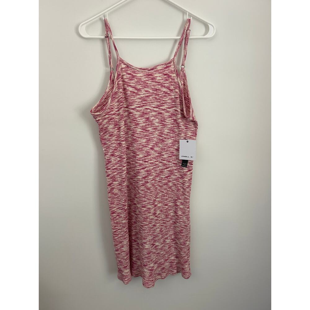 O'Neill Morette Spacedye Dress-Barbie Pink Mini Length Tank Dress NWT - Picture 3 of 11